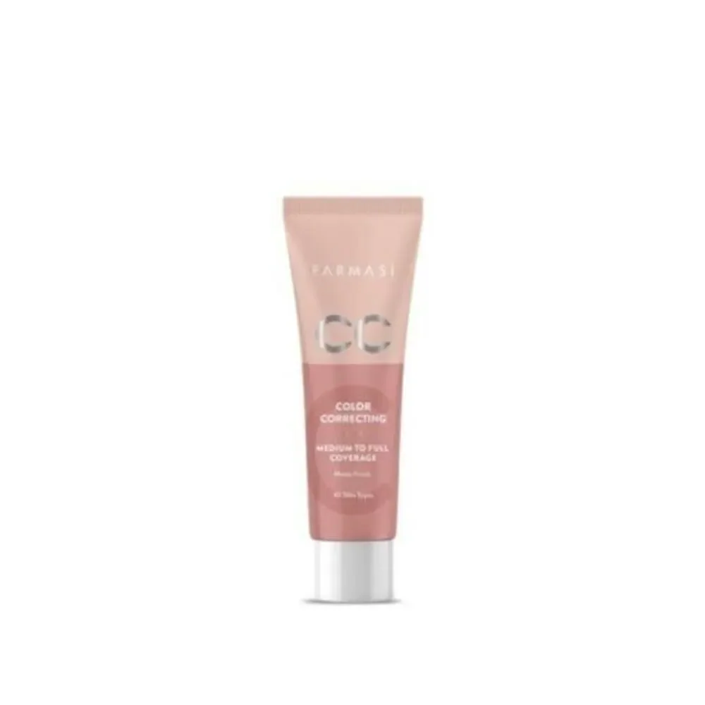 Farmasi CC Color Correcting Cream Full Coverage All Skin Tipes  1 Fl. Oz
